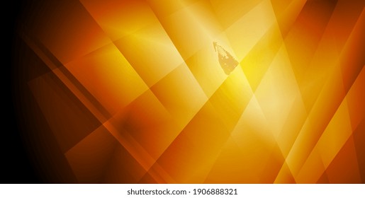 Dunkel-orange-glänzende Technologie, abstrakter Low-Poly-Vektorhintergrund