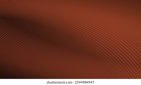 Dark orange gradient with curve line abstract background for backdrop