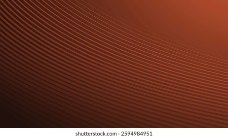 Dark orange gradient with curve line abstract background for backdrop