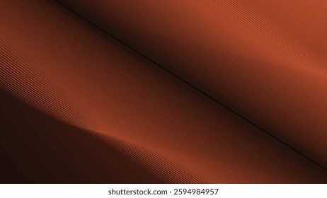 Dark orange gradient with curve line abstract background for backdrop