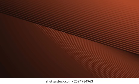 Dark orange gradient with curve line abstract background for backdrop