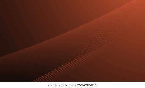 Dark orange gradient with curve line abstract background for backdrop