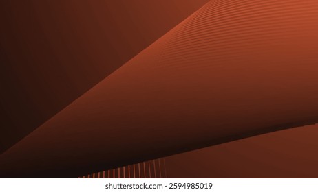 Dark orange gradient with curve line abstract background for backdrop