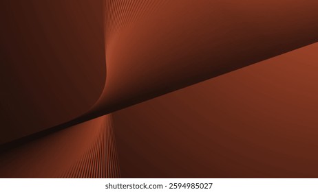 Dark orange gradient with curve line abstract background for backdrop