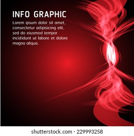Dark orange Light Abstract Technology background for computer graphic website internet. text box. Brochure. card.