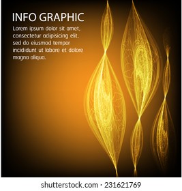 Dark orange Light Abstract Technology background for computer graphic website internet. text box. Brochure. card. 