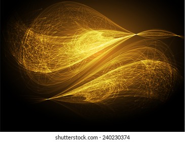 Dark orange Light Abstract Technology background for computer graphic website internet. text box. Brochure. card. wave