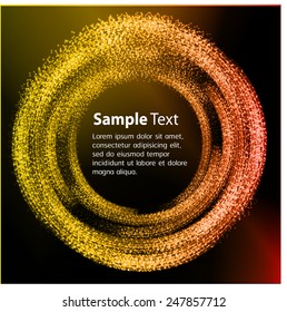 Dark orange Light Abstract Technology background for computer graphic website internet. text box. Brochure. card.