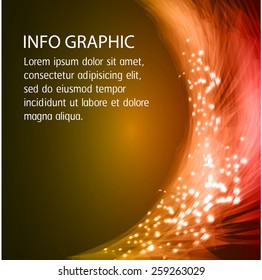 Dark orange Light Abstract Technology background for computer graphic website internet and business. text box. Brochure. card.