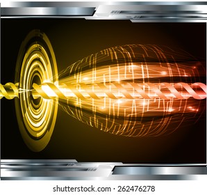 dark orange  Light Abstract Technology background for computer graphic website internet. circuit. silver