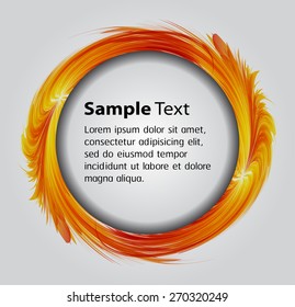 Dark orange Light Abstract Technology background for computer graphic website internet business. text box. Brochure. card. banner. label. white background.