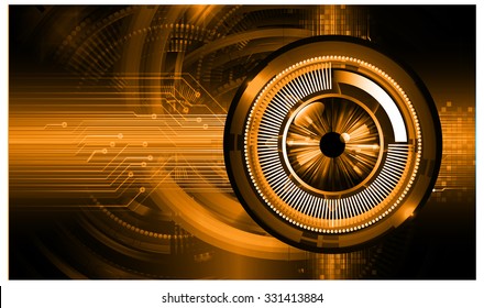 Dark orange Light Abstract Technology background for computer graphic website internet business. circuit. vector illustration. infographics. motion move blur.neon. pixel. eye