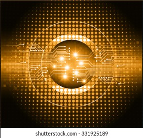 Dark orange Light Abstract Technology background for computer graphic website internet business. circuit. illustration. infographics. motion move blur.neon sparks. pixel. vector