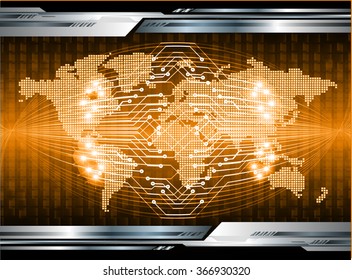 dark orange Light Abstract Technology background for computer graphic website internet and business. circuit. illustration.digital.infographics. binary code. www.vector.motion. eye scan virus world