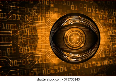 dark orange Light Abstract Technology background for computer graphic website internet business. circuit. illustration.digital.infographics. binary code. www.motion move blur. eye scan virus. vector