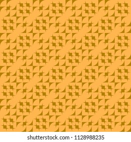 Dark orange pattern of triangles laid out in the pattern , seamless pattern