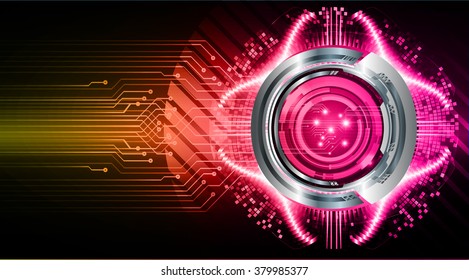 dark orange pink illustration of technology internet network computer background with binary number, style background. 