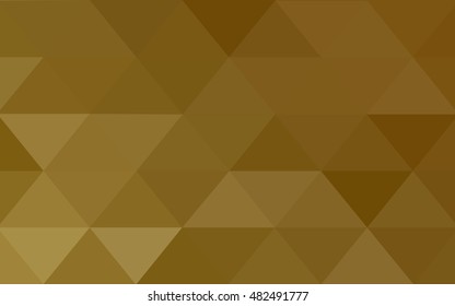Dark orange polygon abstract template. Creative geometric illustration in Origami style with gradient. The completely new template can be used for your brand book.