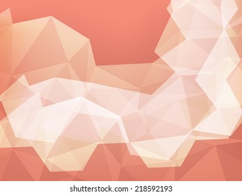 dark orange polygon geometric abstract background with place your text