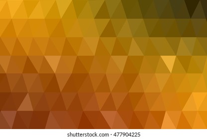 Dark orange polygonal background. Brand-new colored illustration in blurry style with gradient. The template can be used as a background for cell phones.