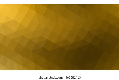 Dark orange polygonal illustration, which consist of triangles. Geometric background in Origami style with gradient. Triangular design for your business in vector.
