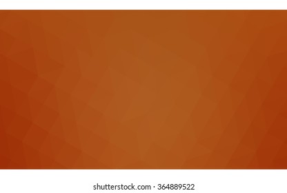 Dark orange polygonal illustration, which consist of triangles. Geometric background in Origami style with gradient. Triangular design for your business in vector.