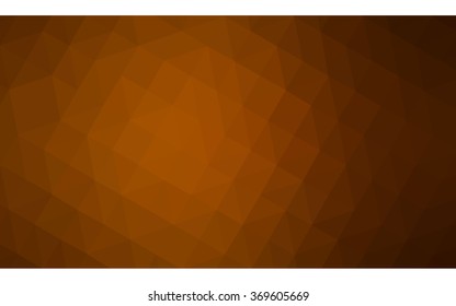 Dark orange polygonal illustration, which consist of triangles. Geometric background in Origami style with gradient. Triangular design for your business.