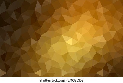 Dark orange polygonal illustration, which consist of triangles. Geometric background in Origami style with gradient. Triangular design for your business.