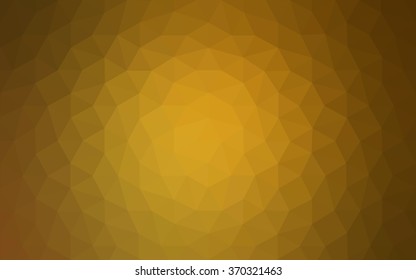 Dark orange polygonal illustration, which consist of triangles. Geometric background in Origami style with gradient. Triangular design for your business.