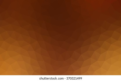 Dark orange polygonal illustration, which consist of triangles. Geometric background in Origami style with gradient. Triangular design for your business.