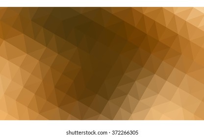 Dark orange polygonal illustration, which consist of triangles. Geometric background in Origami style with gradient. Triangular design for your business.