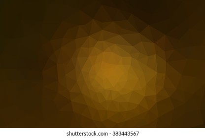 Dark orange polygonal illustration, which consist of triangles. Geometric background in Origami style with gradient. Triangular design for your business.