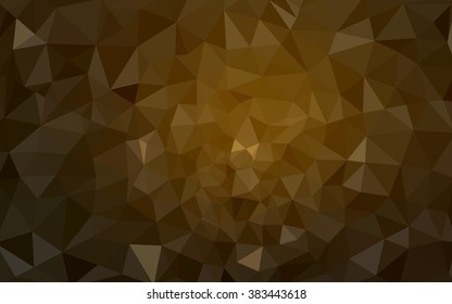 Dark orange polygonal illustration, which consist of triangles. Geometric background in Origami style with gradient. Triangular design for your business.