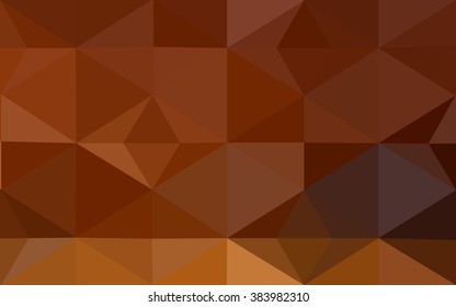 Dark orange polygonal illustration, which consist of triangles. Geometric background in Origami style with gradient. Triangular design for your business.