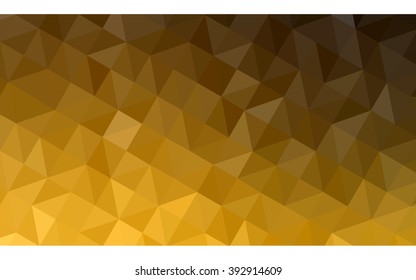 Dark orange polygonal illustration, which consist of triangles. Geometric background in Origami style with gradient. Triangular design for your business.
