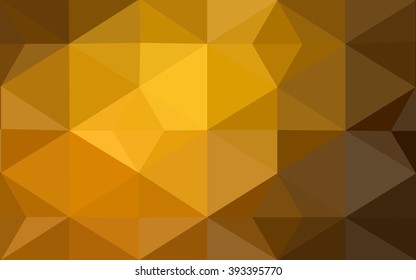 Dark orange polygonal illustration, which consist of triangles. Geometric background in Origami style with gradient. Triangular design for your business.