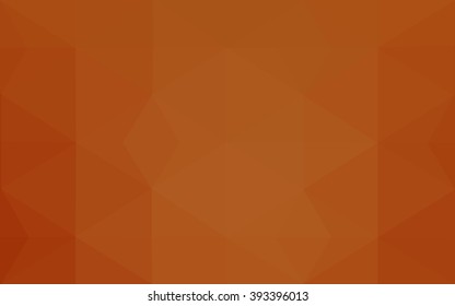Dark orange polygonal illustration, which consist of triangles. Geometric background in Origami style with gradient. Triangular design for your business.