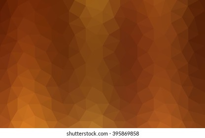 Dark orange polygonal illustration, which consist of triangles. Geometric background in Origami style with gradient. Triangular design for your business.