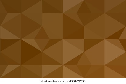Dark orange polygonal illustration, which consist of triangles. Geometric background in Origami style with gradient. Triangular design for your business.