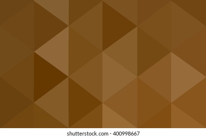 Dark orange polygonal illustration, which consist of triangles. Geometric background in Origami style with gradient. Triangular design for your business.