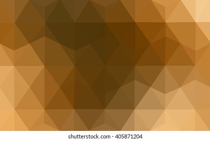 Dark orange polygonal illustration, which consist of triangles. Geometric background in Origami style with gradient. Triangular design for your business.