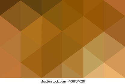 Dark orange polygonal illustration, which consist of triangles. Geometric background in Origami style with gradient. Triangular design for your business.