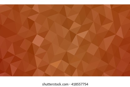 Dark orange polygonal illustration, which consist of triangles. Geometric background in Origami style with gradient. Triangular design for your business.