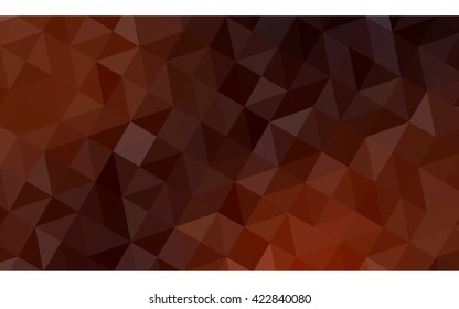 Dark orange polygonal illustration, which consist of triangles. Geometric background in Origami style with gradient. Triangular design for your business.