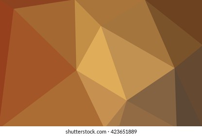 Dark orange polygonal illustration, which consist of triangles. Geometric background in Origami style with gradient. Triangular design for your business.