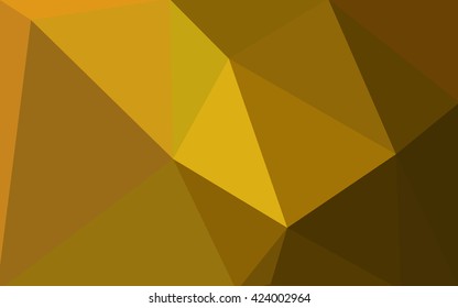 Dark orange polygonal illustration, which consist of triangles. Geometric background in Origami style with gradient. Triangular design for your business.