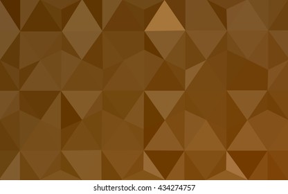 Dark orange polygonal illustration, which consist of triangles. Geometric background in Origami style with gradient. Triangular design for your business.