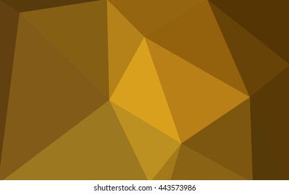 Dark orange polygonal illustration, which consist of triangles. Geometric background in Origami style with gradient. Triangular design for your business.
