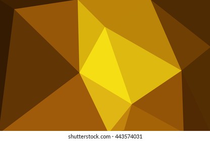 Dark orange polygonal illustration, which consist of triangles. Geometric background in Origami style with gradient. Triangular design for your business.