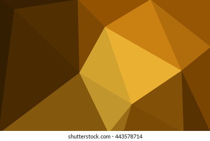Dark orange polygonal illustration, which consist of triangles. Geometric background in Origami style with gradient. Triangular design for your business.